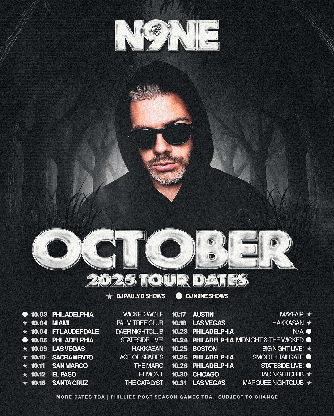 DJ Pauly D Tour Poster 2026